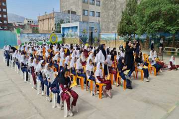 برگزاری زنگ مسواک در دبستان یونس فاطمی